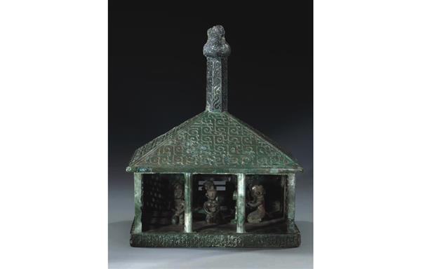 伎乐铜房屋模型1